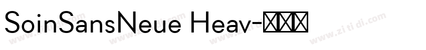 SoinSansNeue Heav字体转换